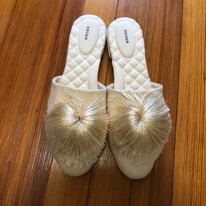 Birdies Songbird mules in Linen size 10